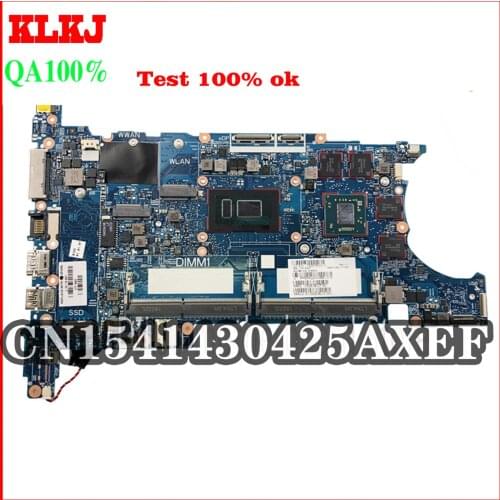 Original For HP EliteBook 850 G5 840 G5 laptop motherboard MB I5-8250U RX 540 2G DDR4 L16119-601 6050A2945601-MB-A01