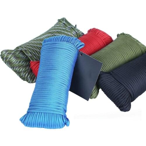 Mil-Spec Commercial Grade 550lb Paracord Rope Type III 9 Strand Paracord Military Survival Rope Cord