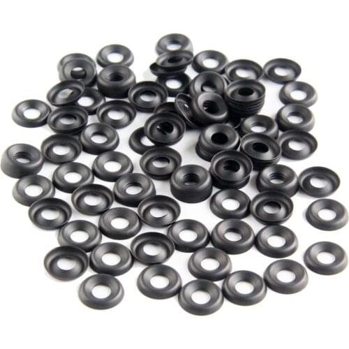 Pack of 100 Black Oxide Finish Countersunk Finishing Washer For DIY Gun Holster and Knife Sheath