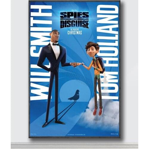 NJ044 Spies in Disguise Movie 3 Silk Posters and Prints wall art Art Poster Home Decor