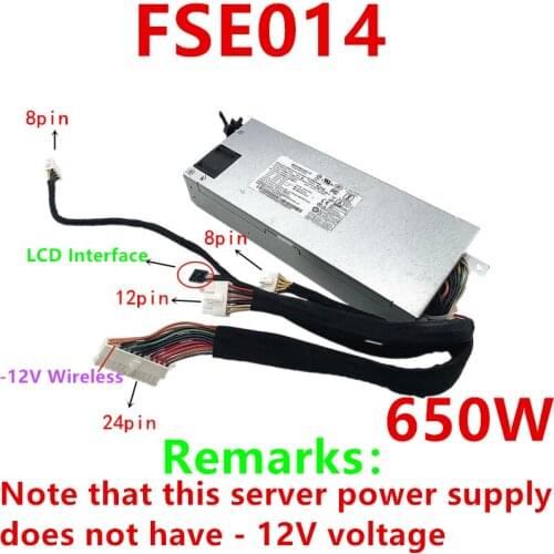 New Original PSU For Lenovo 1U 650W Power Supply FSE014 930G
