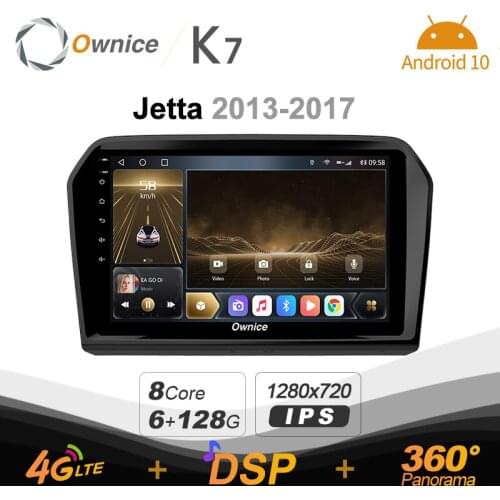 Ownice K7 6G+128G Ownice Android 10.0 Car Radio for VW Jetta 2013 - 2017 GPS 2din 4G LTE 5G Wifi autoradio 360 SPDIF 1280*720