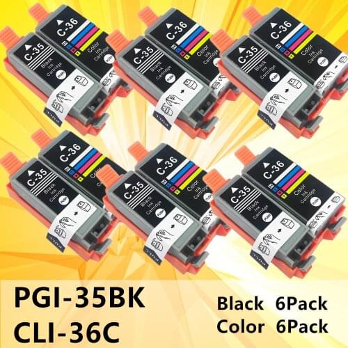 PGI 35 CLI 36 Ink Cartridges Compatible For Canon Printers PIXMA IP100B IP100 with battery Mini 260 Printer Cartridge With Chip