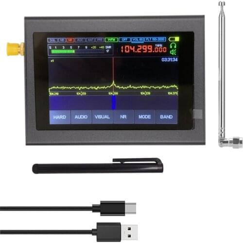 Malachite Shortwave Radio ，3.5 Inch Touching Screen Noise Rreduction Software Defined Radio Receiver 50KHz-200MHz