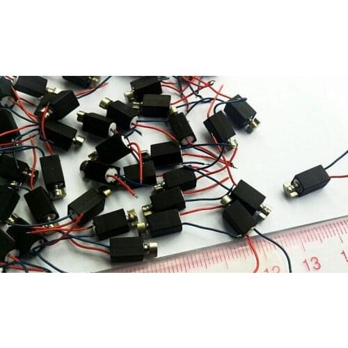 50pcs/lot Vibrator Motor motor 4mm x 8mm Vibration Pager Vibrating with Wire and Cover micro motor Free shipping