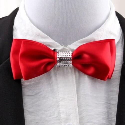 High-grade Solid Color Shining Sequins Bowtie Knot Necktie Boys Grils Children Men Women Wedding Christmas Party Show Prom Gifts