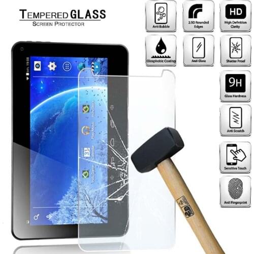 Tablet Tempered Glass Screen Protector Cover for Irulu Expro X1a Anti-Screen Breakage Anti-Scratch Tablet Computer Tempered Film