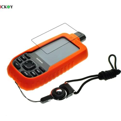 Protect Silicone Case + Black Detachable Ring Neck Strap+Screen Protector for GPS Garmin GPSMap 66 66S 66ST