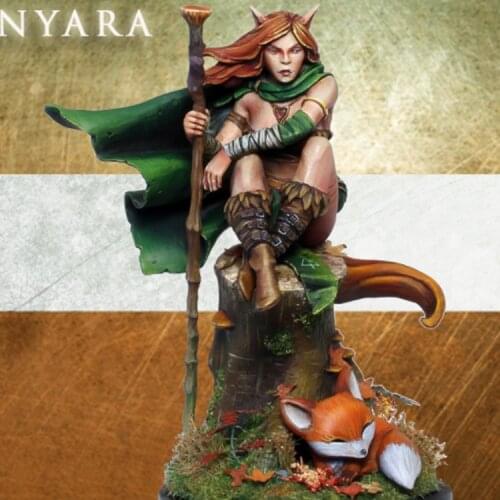 1/24 Resin Model figure GK, Nyara, Fantasy theme, Unassembled and unpainted kit