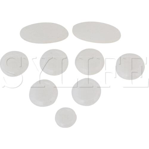 9 Pieces Silicon Saxophone key buttons inlays For Alto saxophones