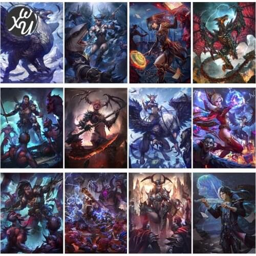 Diamond Painting Warcraft Cross Stitch Kit Diamond Art Painting Anime Diamond Painting Accessories Diamond Mosaic for Home Decor