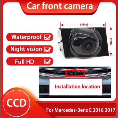 Car front grille camera For Mercedes-Benz E 2016 2017 Car Special Front Full HD Camera high quality Waterproof Night vision CCD