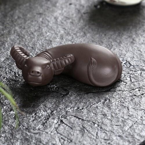 Xiaoniu Zisha Tea Pet Home Tea Tray Decoration Handmade Tea Tea Pet Yixing Ceremony Tea Animal Tea Accessories Kung Fu Tea Set