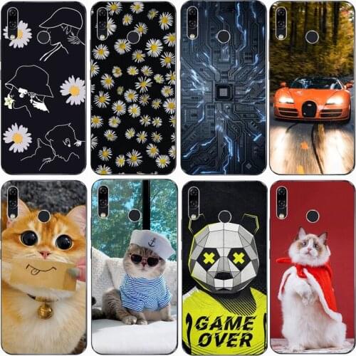 For Asus Zenfone 5z ZS620KL ZE620KL Case Rose Wolf Cute Patterned Cover Soft Silicon Phone Case for ASUS X00QD Top Quality