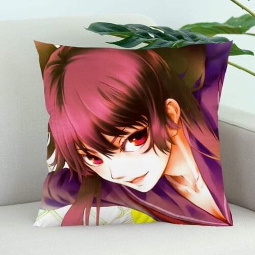 Tasogare Otome x Amnesia Pillow Cover Bedroom Home Office Decorative Pillowcase Square Zipper Pillow Cases Satin Soft