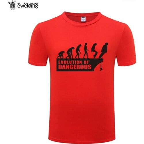 Evolution Of Dangerous T Shirt Men Funny Cotton Short Sleeve Tshirt Streetwear Novelty Fitness Man T-Shirt Tops Tee Shirt Homme