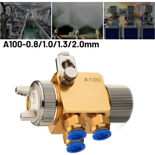 A-100 Spray Gun Pneumatic Automatic Spray Tool Sprayer 0.8/1.0/1.3/2.0mm Nozzle For Water Spray Pipeline Spray Paint Sprayer