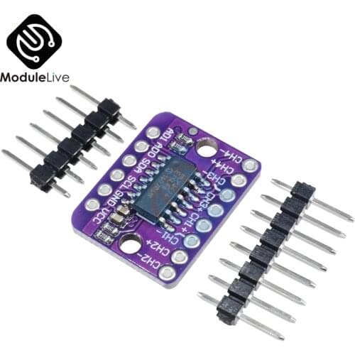 MCP3424 Digital I2C IIC ADC-4 Channel 4-CH Conversion Module For Raspberry Pi For Arduino 2.7 - 5.5V