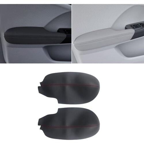 Soft Leather Armrest Cover For Acura TSX 2009 2010 2011 2012 2013 2014 2pcs Car Interior Front Door Armrest Panel Cover Trim