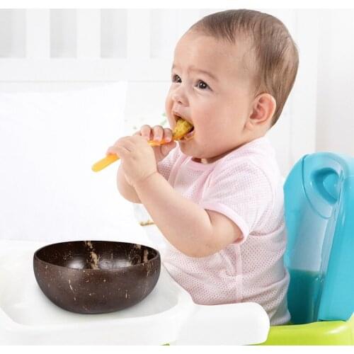 Natural Coconut Bowl set Spoon Fruit Salad Noodle Rice Bowl Wooden Japanese-style Tableware restaurant handmade crafts coconut