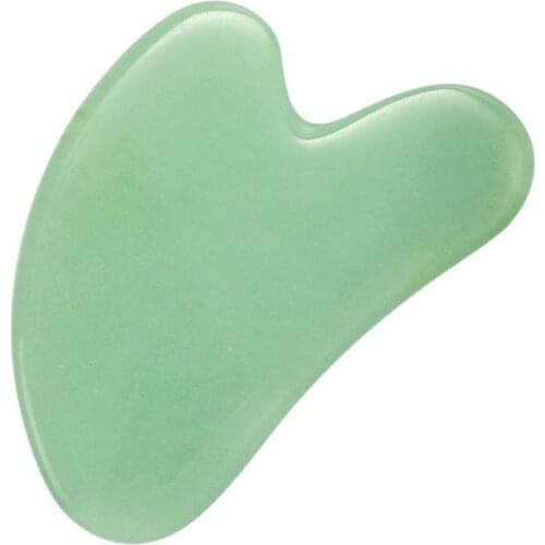 Natural Green Jade Gua Sha Board Beauty Scraping Massager Tools Firm Face Lifting Beauty Skin Care Tool
