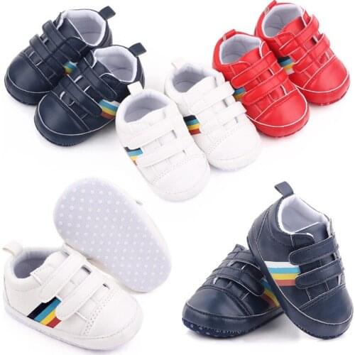 Spring Autumn New Baby Shoes Newborn Girls Boys Anti-slip Shoes Soft Sole Sneakers Prewalker 0-18M