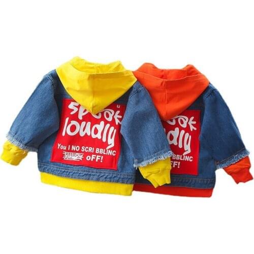 New Baby Fashion Clothes Spring Autumn Children Girls Boy Letter Hooded Jacket Infant Sports Clothing Kids Cotton Casual Hoodies
