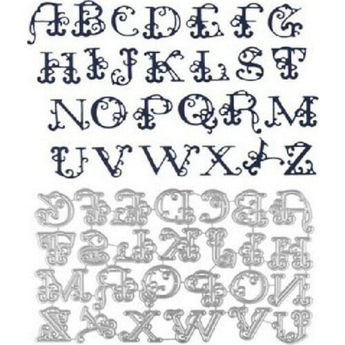 Letters Embossing Stencil Metal Cutting Dies Scrapbooking Paper Cardmaking Craft