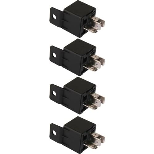 4x Car Truck Automotive DC 12V 80A 80 AMP SPDT Relay 5 Pin 5P For Headlight