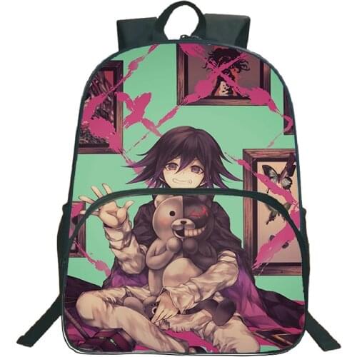 Anime Danganronpa Backpack boys girls Bags monokuma School Bag Bear Pattern Student Teenagers School Book travel Laptop Mochilas