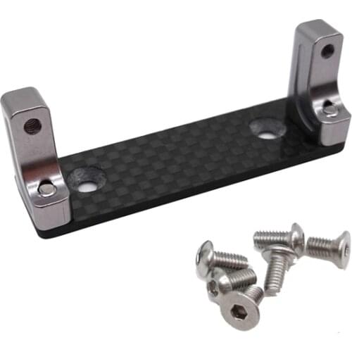 Servo Mount with Skid Plate Set for 1/10 RC Car Axial Wraith RR10