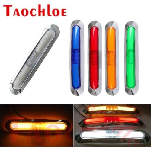 10Pcs LED Clearance Side Marker Lights For Trailer Truck Bus Lorry Car Front Rear Bumper Running Fog Lamps Car Accessories