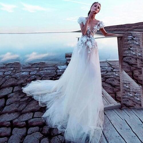 Weilinsha Beach Wedding Dresses