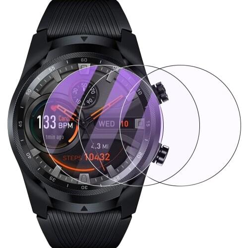 Purple Light Full Cover Tempered Glass Screen Protector For TicWatch S E S2 E2 C2 Pro Smart Watch Tempered Glass 9H 2.5D Film