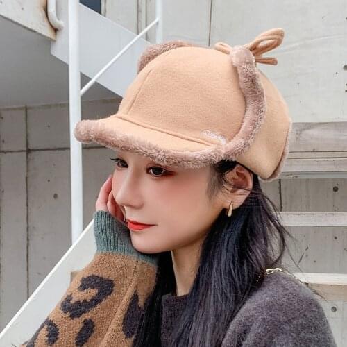 K104 Black Octagonal Hat Women Duck Tongue British Net Red Cap Cute Retro Hat For Autumn And Winter Students Wild INS Beret