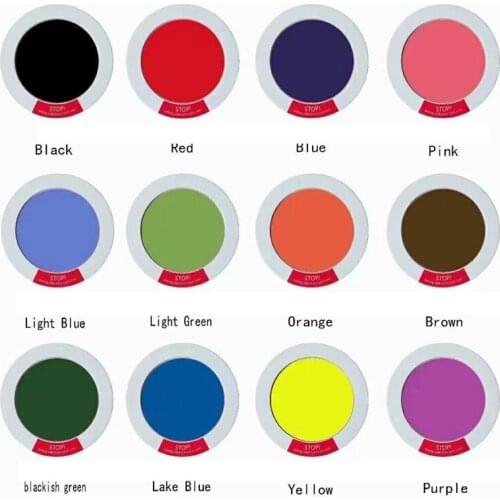 1pc Newborn Hand / Foot Printing Oil 12 Colors Full Moon Baby Supplies / Pet Wash-free Printing Oil Hand Footprint Makers