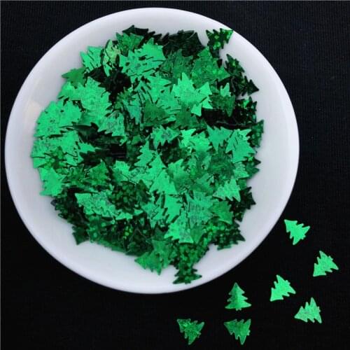 1000pcs Christmas Tree Sequin 7mm Loose Sequins Paillettes Sewing Crafts Scrapbooking Ornaments DIY Fabric Sew Accessories