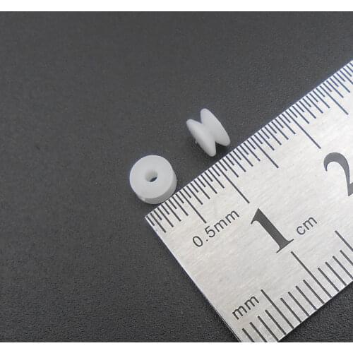 1000PCS/LOT 5MM Plastic Pulley Gear Model Motor Wheels Outer Dia.5mm Shaft Pulleys Inner Dia.1.5mm 1.45MM White HQ *FD174X1000