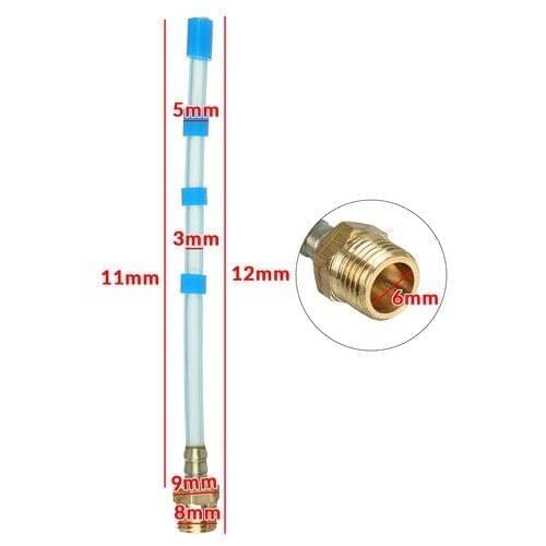 11cm Car Accessory Liquid Water Pipe Hose Tube With Connector For Tornador Cleaning Gun Wash Washing Spare Parts
