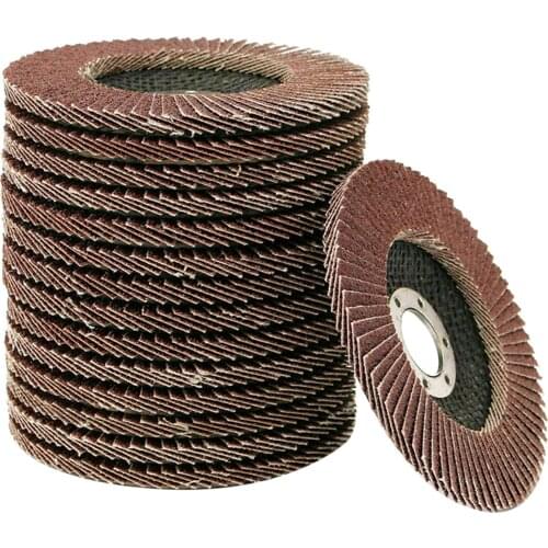 20Pcs Assorted Sanding Grinding Wheel Aluminum Oxide Abrasives Flap Discs Compatible with 4.5'' Angle Grinder