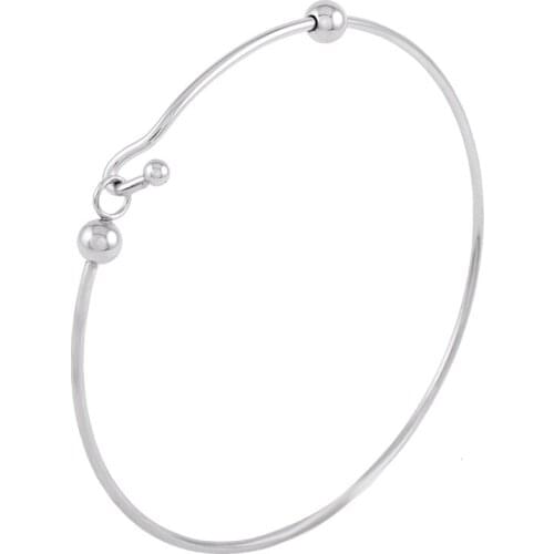 25Pcs /lot 316L stainless steel beads bangle Hot design 60mm Expandable charm Bracelet Wholesale Factory Price