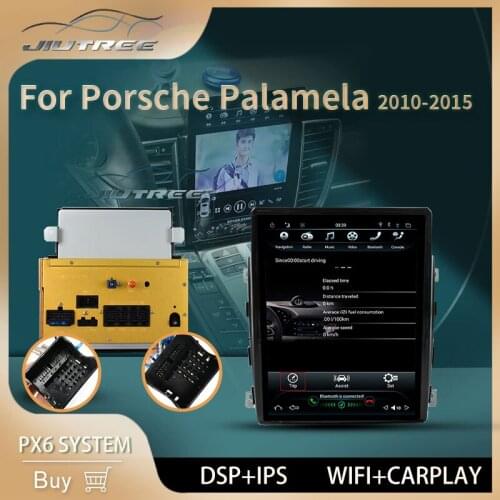 2din Android 9.0 Tesla Vertical Screen Car Radio Audio Multimedia Player For Porsche Palamela 2010 2015 GPS car GPS Navigation