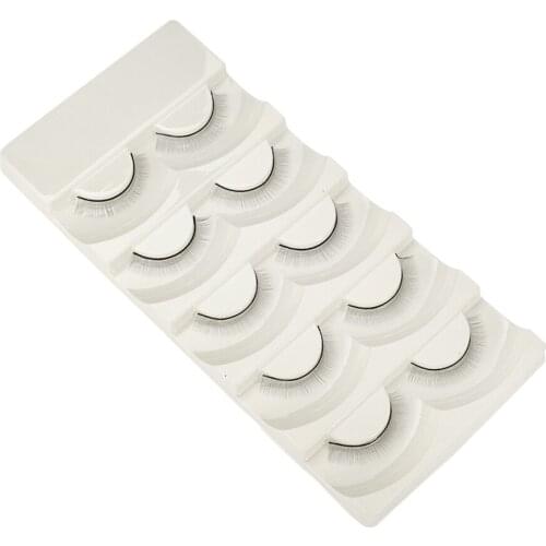 5 Pairs Soft Natural Daily Makeup Cross False Eyelashes Handmade Short Eye Lashes Makeup Extension