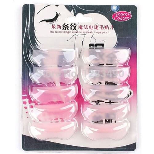 5Pairs 5Sizes Silicone Eyelash Perming Curler Curling Tool False Eyelashes Shield Pad Curlers For Lashes