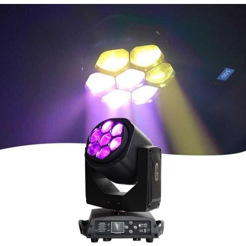 Free shipping 7x15w 4in1 RGBW Led Bee Eyes Moving Head Light/B Eyes Zoom Function Beam Wash Light