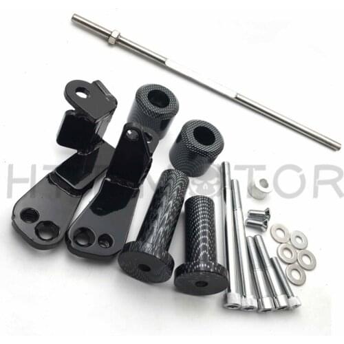 Aftermarket Free shipping motorcycle parts No Cut Frame Slider Protector For Suzuki 1999-2007 Hayabusa GSX1300R GSX-R CARBON