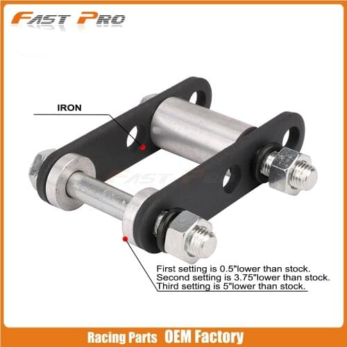 Motorcycle Aluminum Black Front Lowering Adapter Kit Adjustable For YAMAHA Blaster YFS200 YFS 200 88 89 90 91 92 93 94 95 96-06