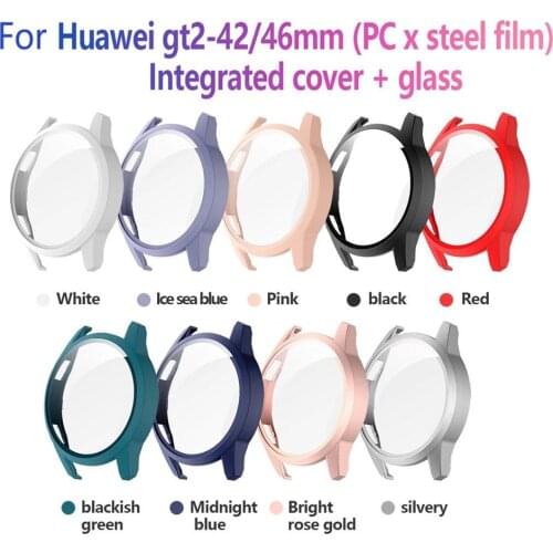 Watch case for Huawei watch GT 2 46mm 42mm strap band bumper Protector HD All-Around Full Cover Screen Protection Coque shell