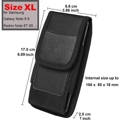 Honor X10 Case for Huawei Honor 30 Pro Plus / 30S / 9X 10X Lite Belt Clip Holster Waist Bag Phone Holder Flip Nylon Cover Pouch