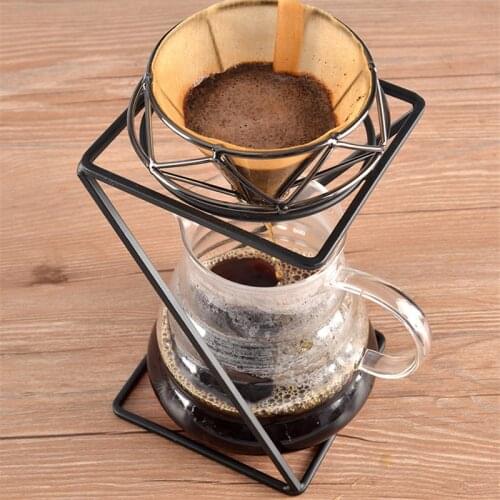 Manual Pour Over Drip Coffee Filter Cup Bracket Tea Leaf Stand Rack Hand-washed Coffee Filter Cup Holder Coffee Supplies